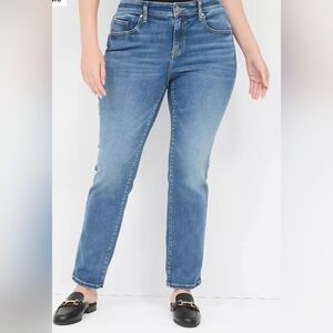 Lane Bryant Signature Fit Mid Rise Straight Jeans W/ Flex Magic Waisteband. 24w